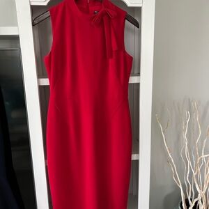 Red sheath dress size 4 Calvin Klein